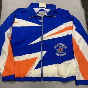 Vintage Florida Gators Jacket Mens Large Geometric 90s Windbreaker Genuine Stuff